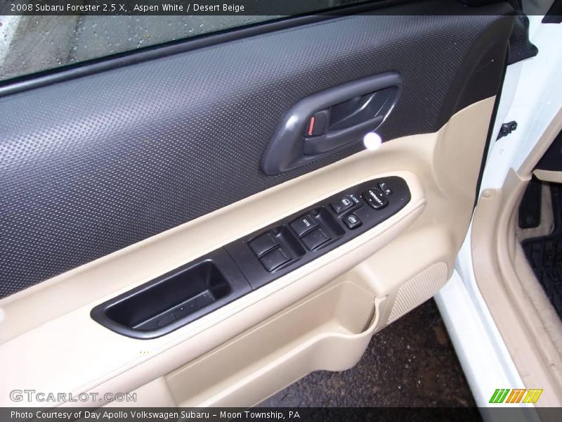 Aspen White / Desert Beige 2008 Subaru Forester 2.5 X