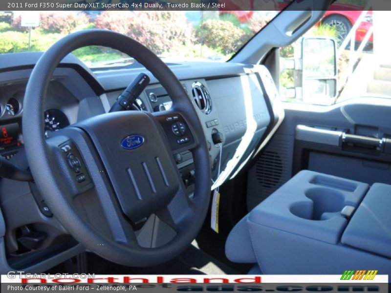 Tuxedo Black / Steel 2011 Ford F350 Super Duty XLT SuperCab 4x4 Dually