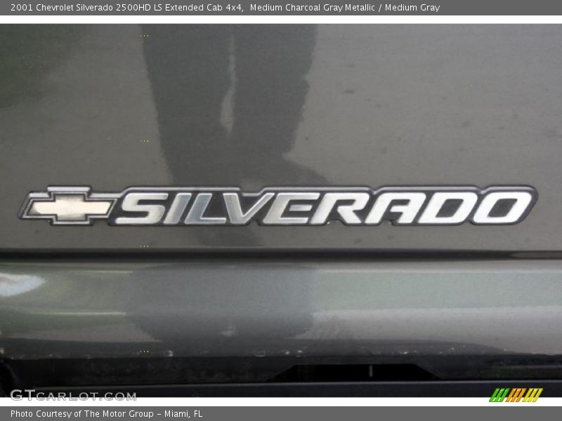 Medium Charcoal Gray Metallic / Medium Gray 2001 Chevrolet Silverado 2500HD LS Extended Cab 4x4