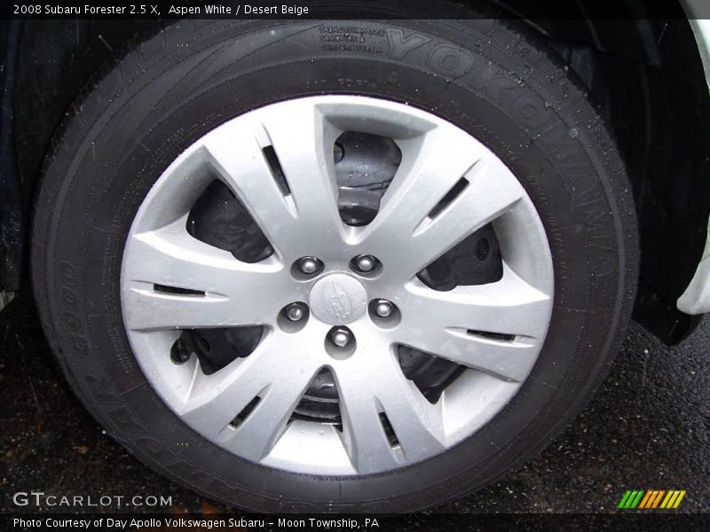 Aspen White / Desert Beige 2008 Subaru Forester 2.5 X