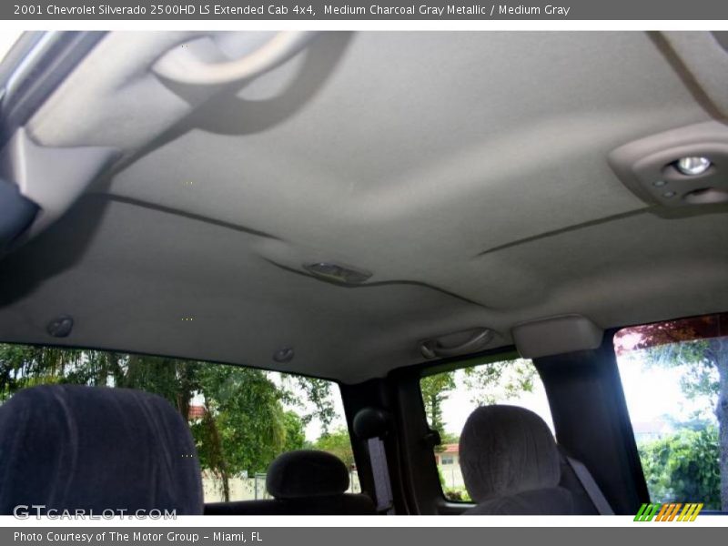 Medium Charcoal Gray Metallic / Medium Gray 2001 Chevrolet Silverado 2500HD LS Extended Cab 4x4
