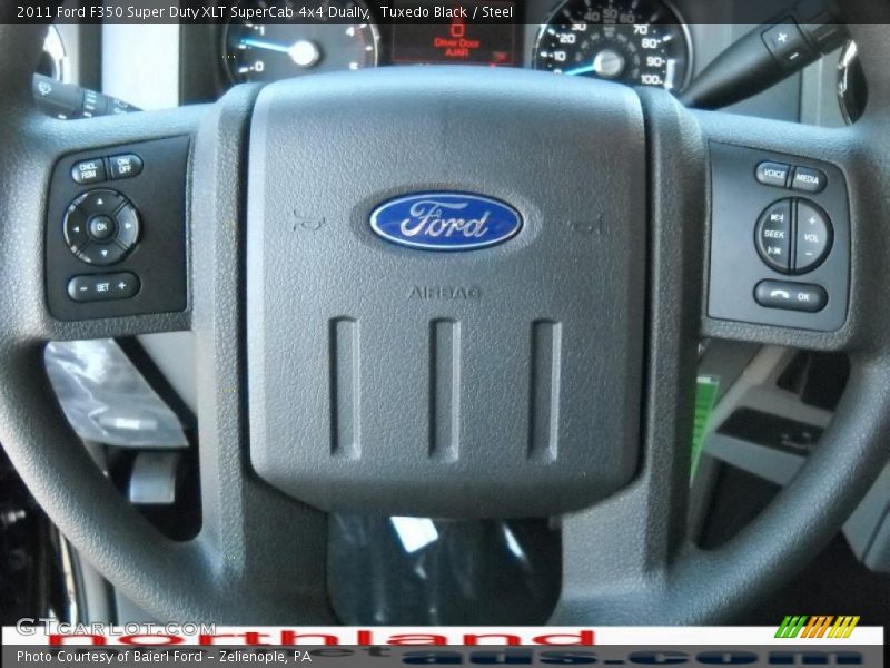 Tuxedo Black / Steel 2011 Ford F350 Super Duty XLT SuperCab 4x4 Dually
