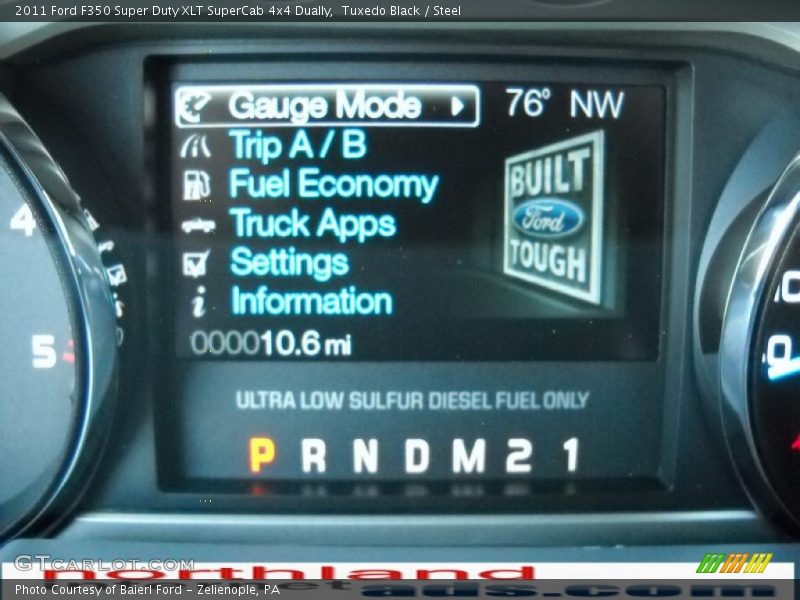 Tuxedo Black / Steel 2011 Ford F350 Super Duty XLT SuperCab 4x4 Dually