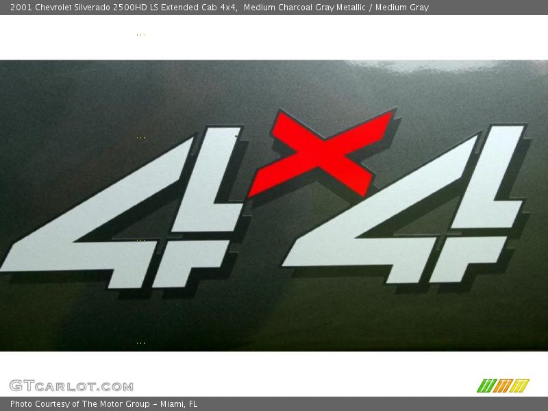 Medium Charcoal Gray Metallic / Medium Gray 2001 Chevrolet Silverado 2500HD LS Extended Cab 4x4