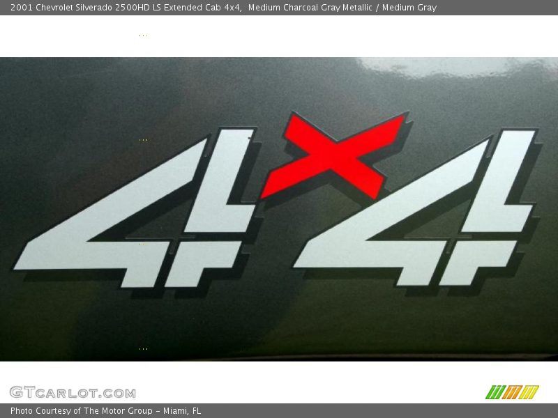 Medium Charcoal Gray Metallic / Medium Gray 2001 Chevrolet Silverado 2500HD LS Extended Cab 4x4