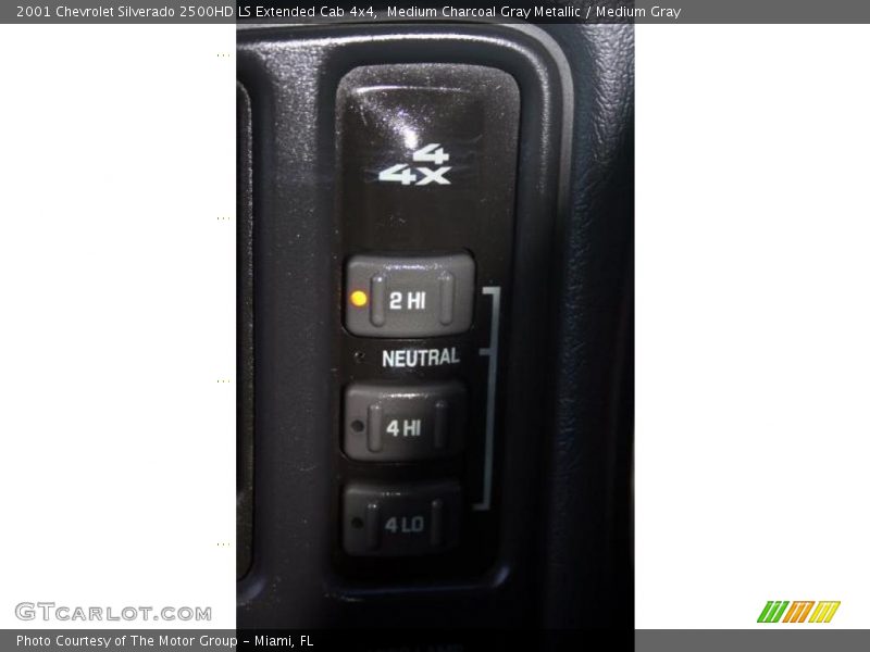 Medium Charcoal Gray Metallic / Medium Gray 2001 Chevrolet Silverado 2500HD LS Extended Cab 4x4