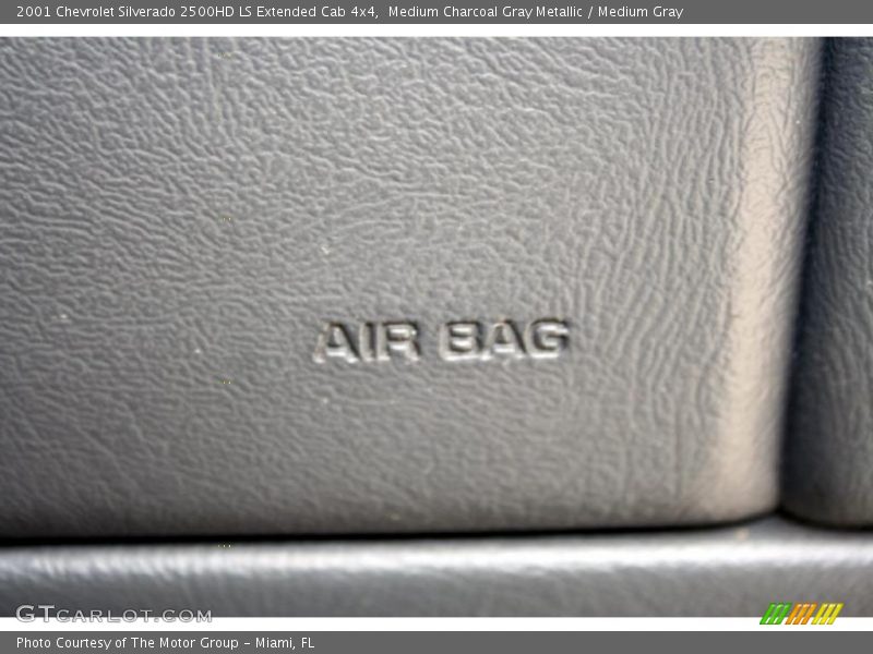 Medium Charcoal Gray Metallic / Medium Gray 2001 Chevrolet Silverado 2500HD LS Extended Cab 4x4