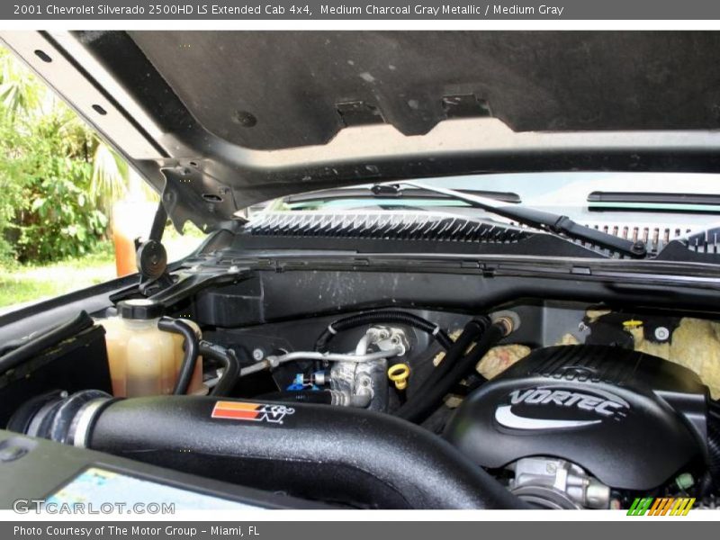 Medium Charcoal Gray Metallic / Medium Gray 2001 Chevrolet Silverado 2500HD LS Extended Cab 4x4