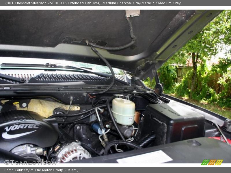 Medium Charcoal Gray Metallic / Medium Gray 2001 Chevrolet Silverado 2500HD LS Extended Cab 4x4