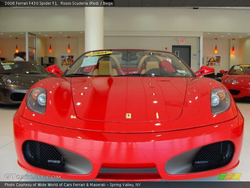 Rosso Scuderia (Red) / Beige 2008 Ferrari F430 Spider F1