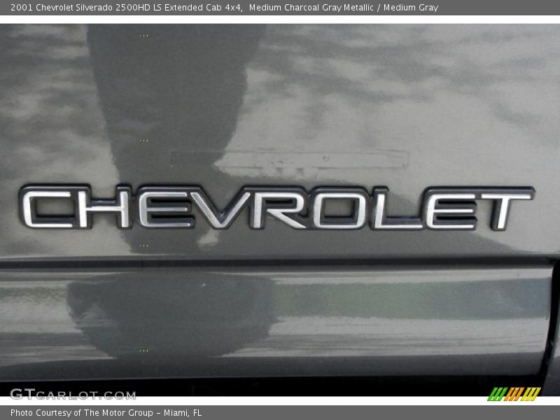 Medium Charcoal Gray Metallic / Medium Gray 2001 Chevrolet Silverado 2500HD LS Extended Cab 4x4