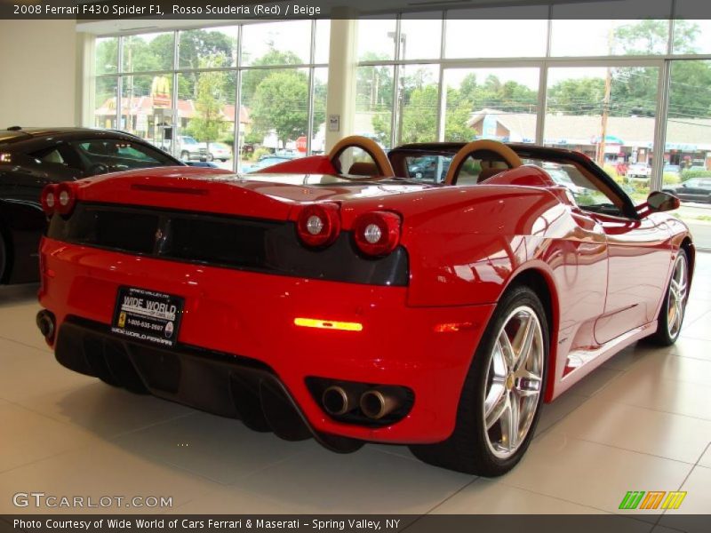 Rosso Scuderia (Red) / Beige 2008 Ferrari F430 Spider F1