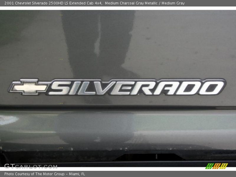 Medium Charcoal Gray Metallic / Medium Gray 2001 Chevrolet Silverado 2500HD LS Extended Cab 4x4