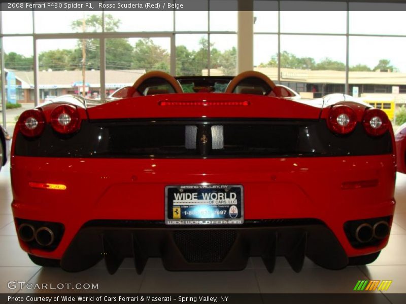 Rosso Scuderia (Red) / Beige 2008 Ferrari F430 Spider F1