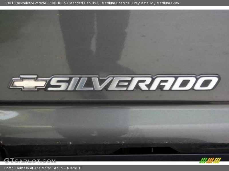 Medium Charcoal Gray Metallic / Medium Gray 2001 Chevrolet Silverado 2500HD LS Extended Cab 4x4