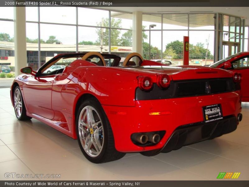 Rosso Scuderia (Red) / Beige 2008 Ferrari F430 Spider F1