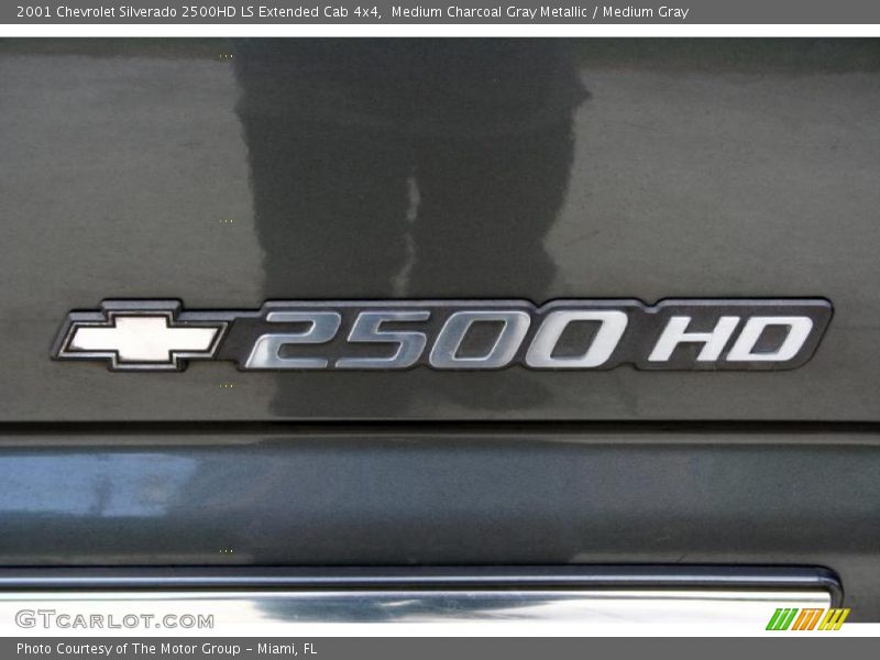 Medium Charcoal Gray Metallic / Medium Gray 2001 Chevrolet Silverado 2500HD LS Extended Cab 4x4