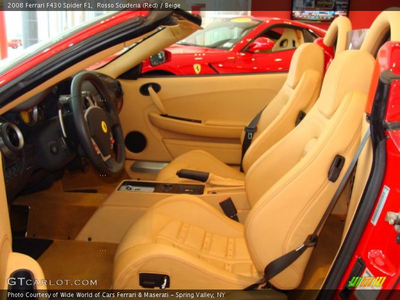 Rosso Scuderia (Red) / Beige 2008 Ferrari F430 Spider F1