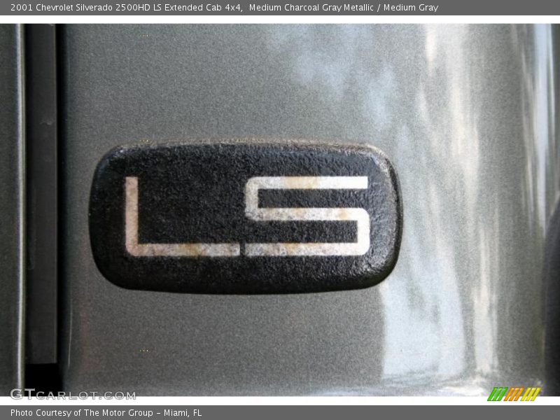 Medium Charcoal Gray Metallic / Medium Gray 2001 Chevrolet Silverado 2500HD LS Extended Cab 4x4