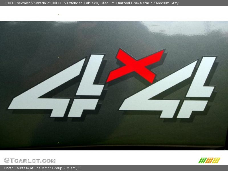 Medium Charcoal Gray Metallic / Medium Gray 2001 Chevrolet Silverado 2500HD LS Extended Cab 4x4