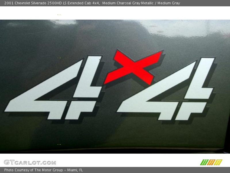 Medium Charcoal Gray Metallic / Medium Gray 2001 Chevrolet Silverado 2500HD LS Extended Cab 4x4