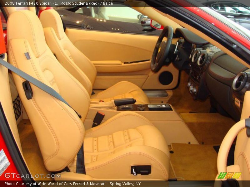 Rosso Scuderia (Red) / Beige 2008 Ferrari F430 Spider F1