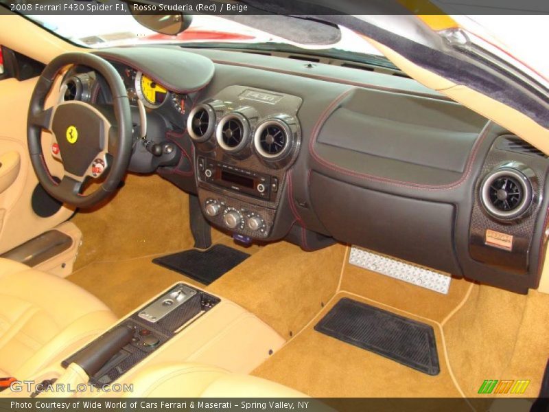 Rosso Scuderia (Red) / Beige 2008 Ferrari F430 Spider F1
