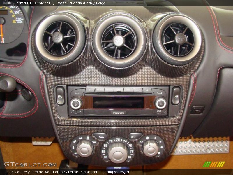 Rosso Scuderia (Red) / Beige 2008 Ferrari F430 Spider F1