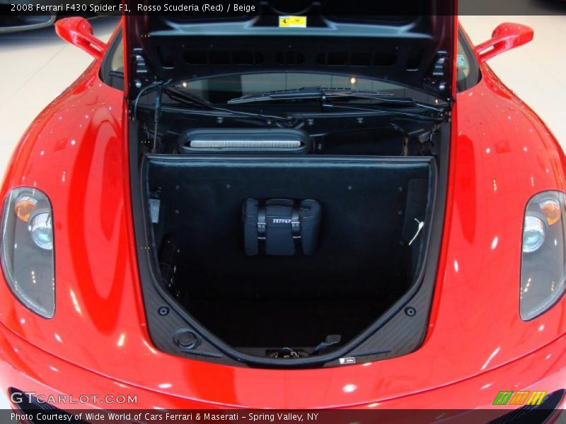 Rosso Scuderia (Red) / Beige 2008 Ferrari F430 Spider F1