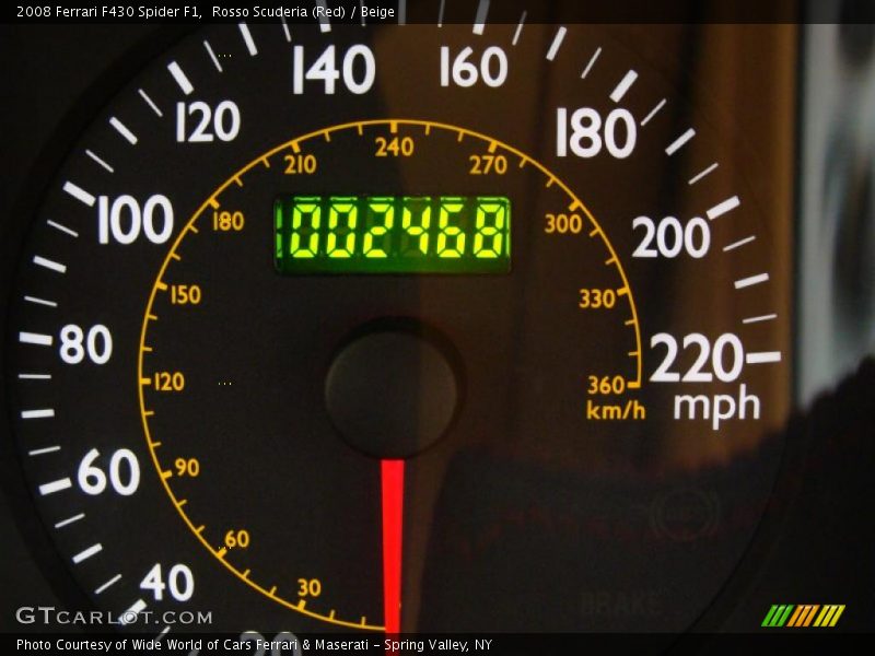 Rosso Scuderia (Red) / Beige 2008 Ferrari F430 Spider F1