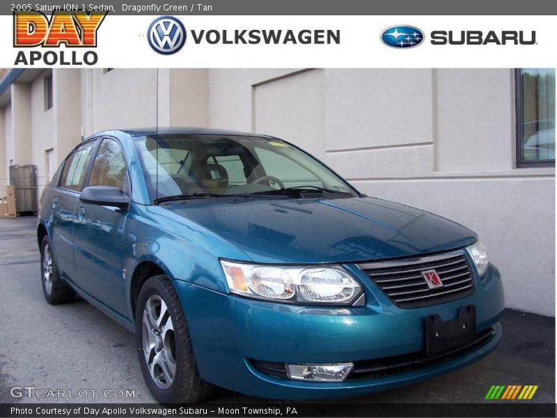 Dragonfly Green / Tan 2005 Saturn ION 1 Sedan