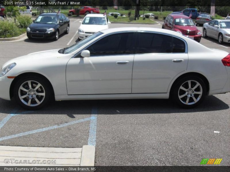 Ivory Pearl / Wheat 2005 Infiniti G 35 Sedan