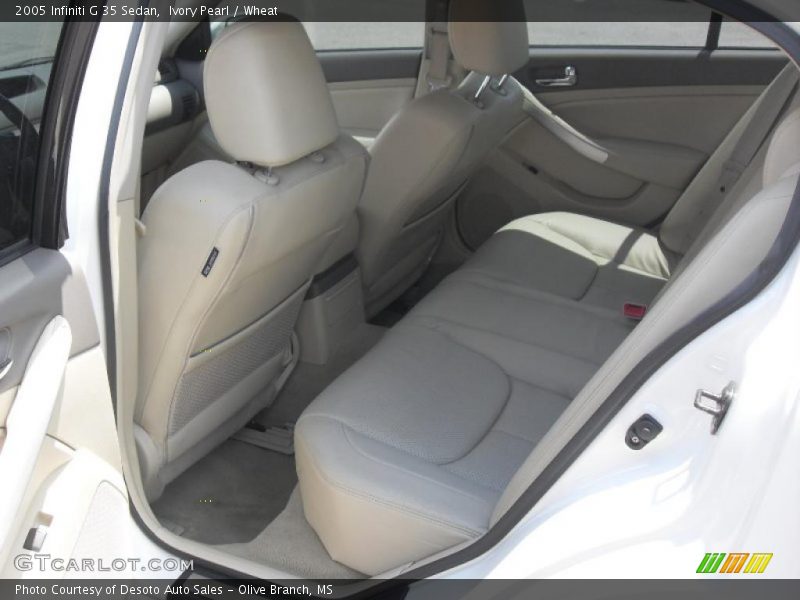 Ivory Pearl / Wheat 2005 Infiniti G 35 Sedan