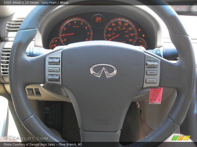 Ivory Pearl / Wheat 2005 Infiniti G 35 Sedan