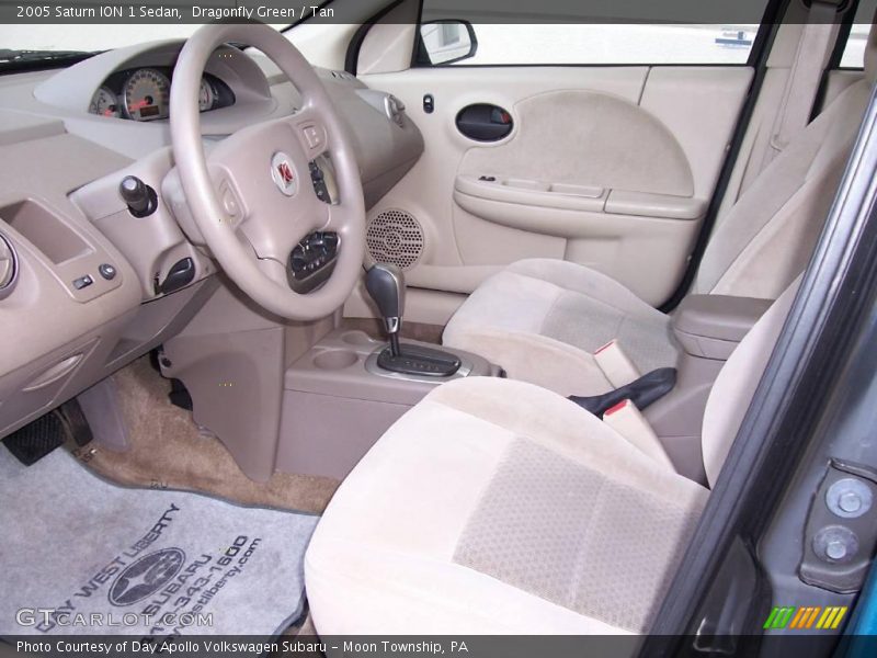 Dragonfly Green / Tan 2005 Saturn ION 1 Sedan