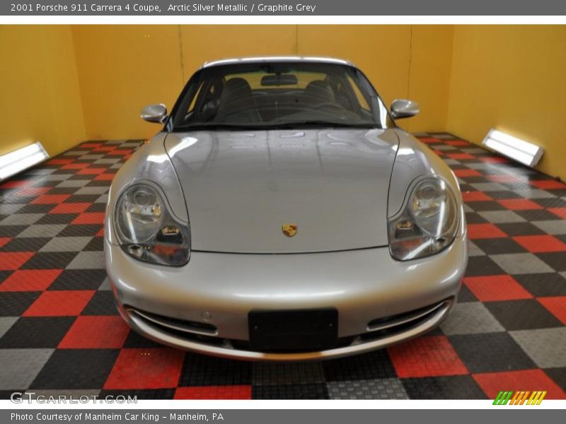 Arctic Silver Metallic / Graphite Grey 2001 Porsche 911 Carrera 4 Coupe