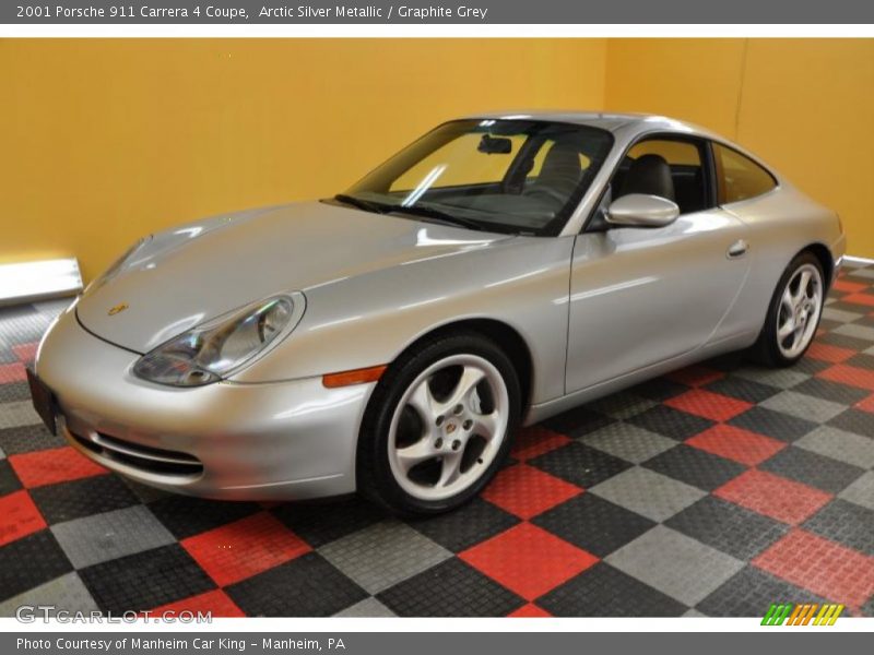 Arctic Silver Metallic / Graphite Grey 2001 Porsche 911 Carrera 4 Coupe