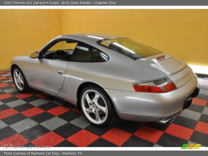 Arctic Silver Metallic / Graphite Grey 2001 Porsche 911 Carrera 4 Coupe