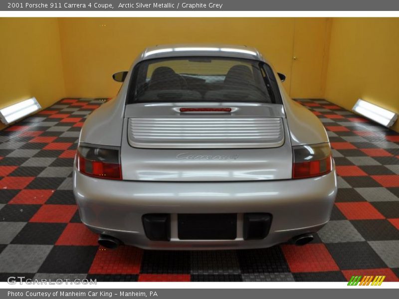 Arctic Silver Metallic / Graphite Grey 2001 Porsche 911 Carrera 4 Coupe