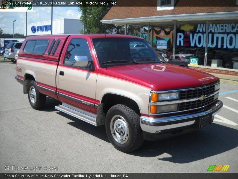 Victory Red / Red 1992 Chevrolet C/K K1500 Regular Cab 4x4