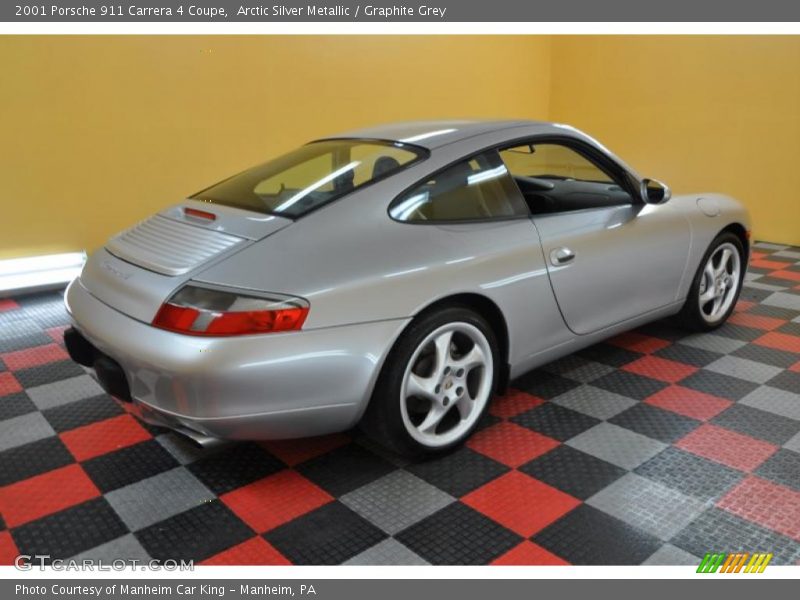 Arctic Silver Metallic / Graphite Grey 2001 Porsche 911 Carrera 4 Coupe