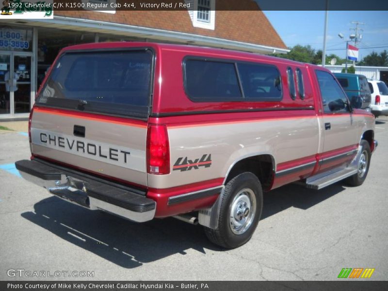 Victory Red / Red 1992 Chevrolet C/K K1500 Regular Cab 4x4