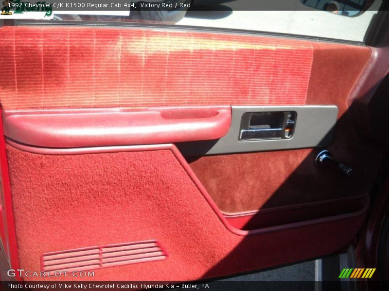 Victory Red / Red 1992 Chevrolet C/K K1500 Regular Cab 4x4
