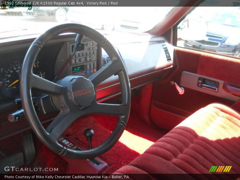 Victory Red / Red 1992 Chevrolet C/K K1500 Regular Cab 4x4