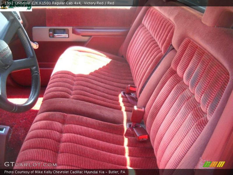 Victory Red / Red 1992 Chevrolet C/K K1500 Regular Cab 4x4