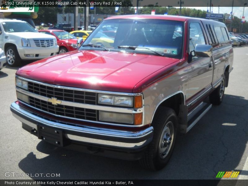 Victory Red / Red 1992 Chevrolet C/K K1500 Regular Cab 4x4