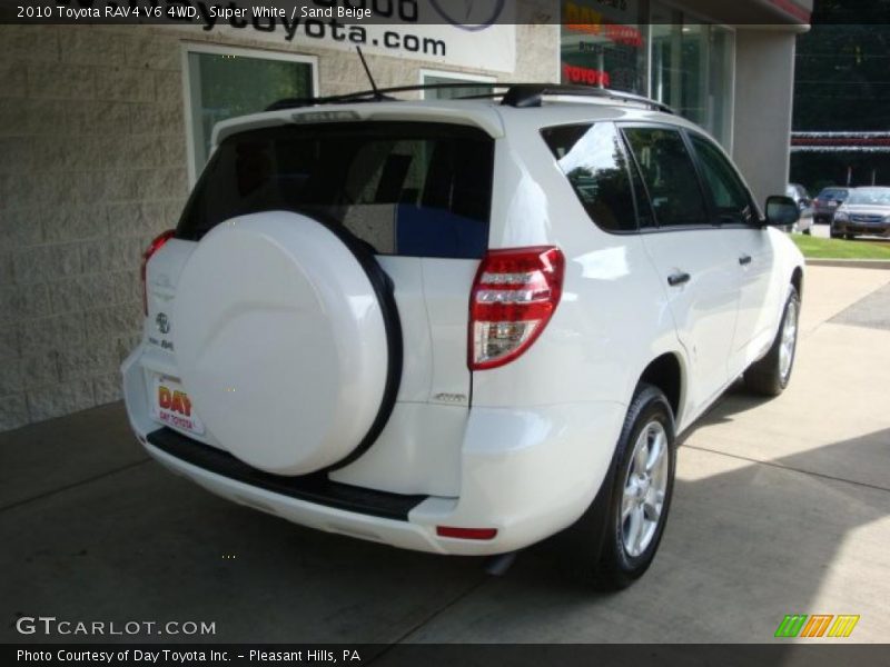 Super White / Sand Beige 2010 Toyota RAV4 V6 4WD