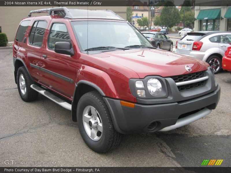 Thermal Red Metallic / Gray 2004 Nissan Xterra XE 4x4