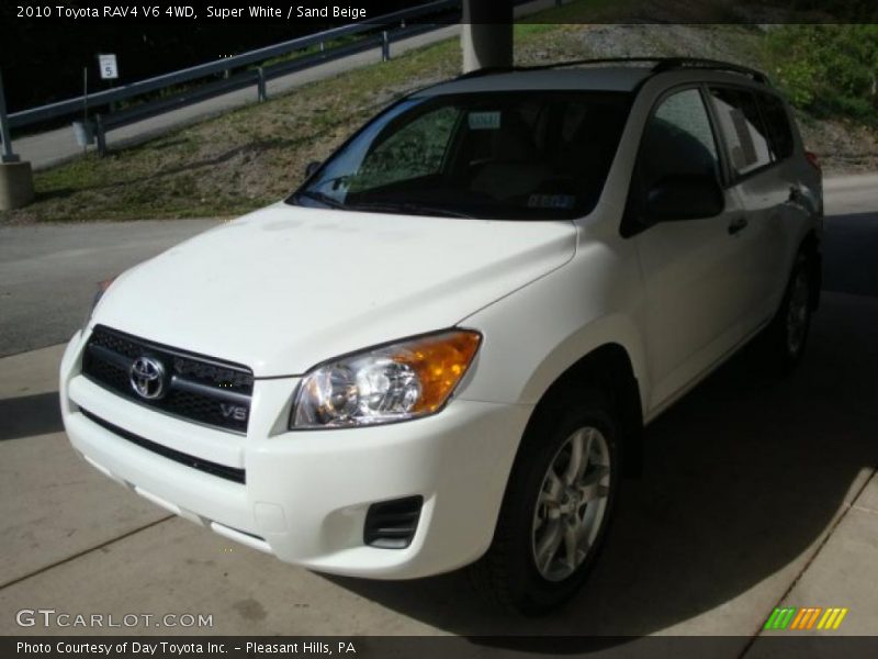 Super White / Sand Beige 2010 Toyota RAV4 V6 4WD