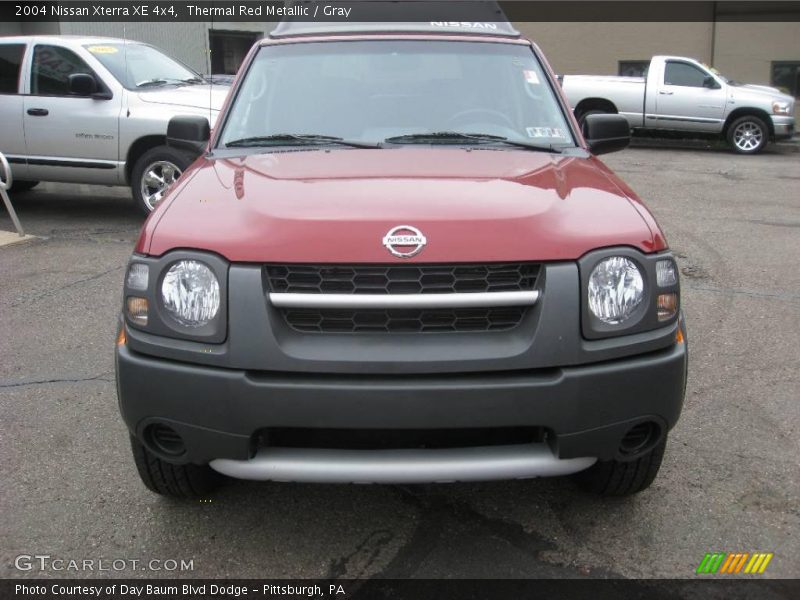 Thermal Red Metallic / Gray 2004 Nissan Xterra XE 4x4